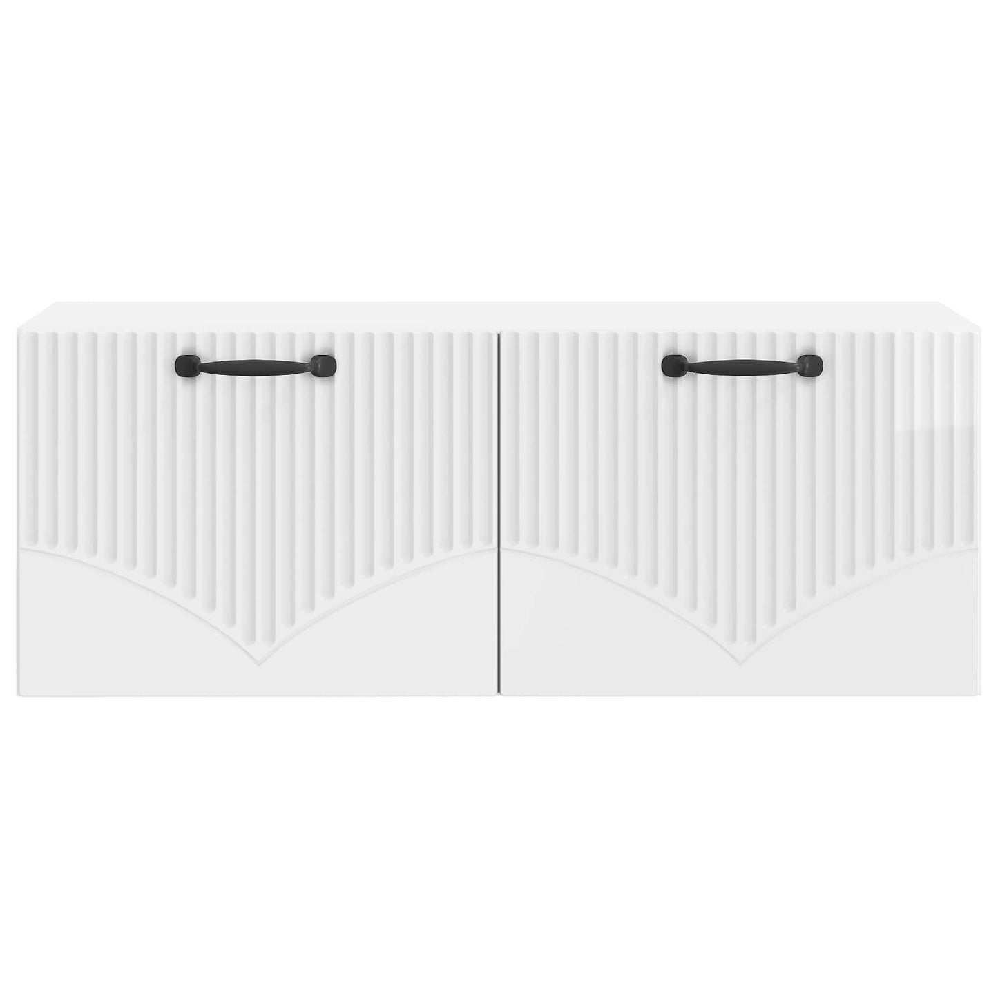 Væghængt TV-skab Vægmonteret Hvid højglans 78,5 x 31 x 30 cm