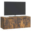 Væghængt TV-skab Røget eg 78,5 x 31 x 30 cm Konstrueret træ
