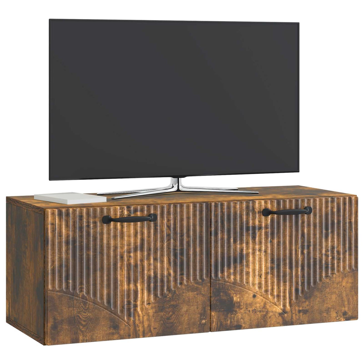 Væghængt TV-skab Røget eg 78,5 x 31 x 30 cm Konstrueret træ