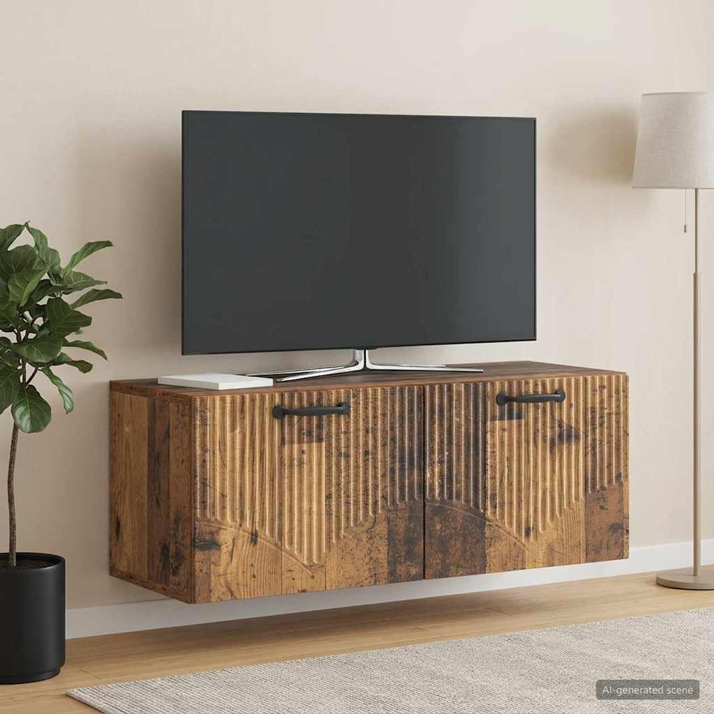 Væghængt TV-skab Gammelt træ 78,5 x 31 x 30 cm Konstrueret træ
