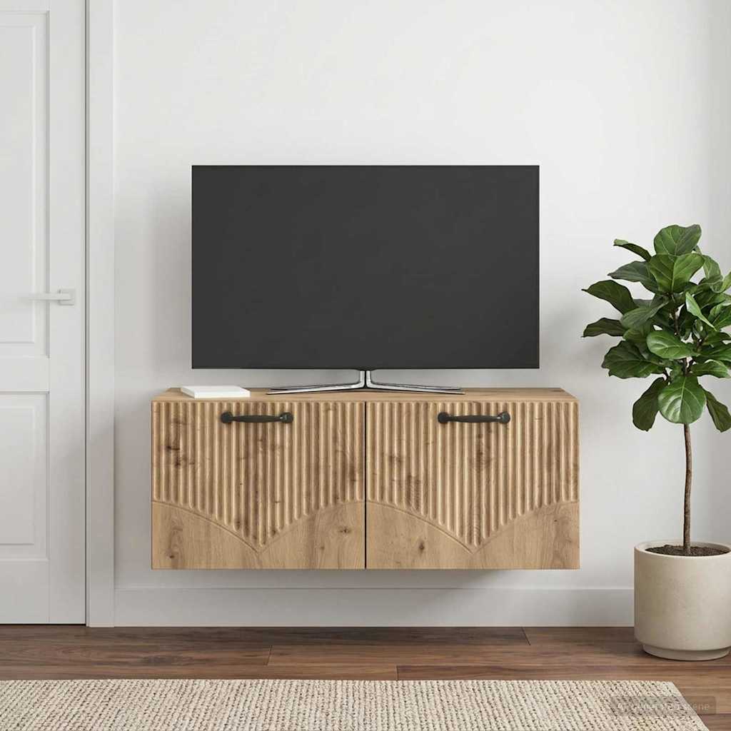 Væghængt TV-skab 78,5 x 31 x 30 cm Artisan-eg Konstrueret træ