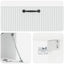 Væghængt TV-skab Hvid 98 x 31 x 30 cm Konstrueret træ
