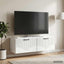 Væghængt TV-skab Hvid 98 x 31 x 30 cm Konstrueret træ