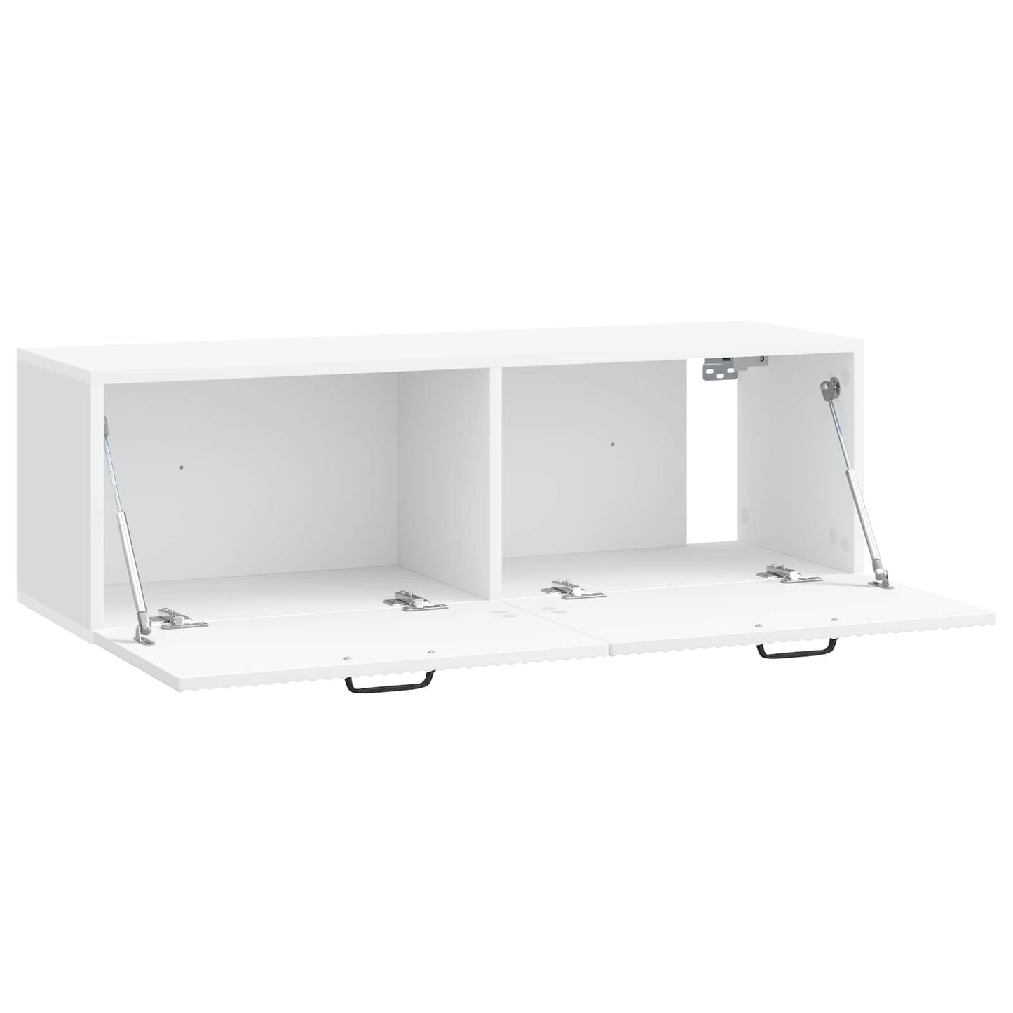 Væghængt TV-skab Hvid 98 x 31 x 30 cm Konstrueret træ