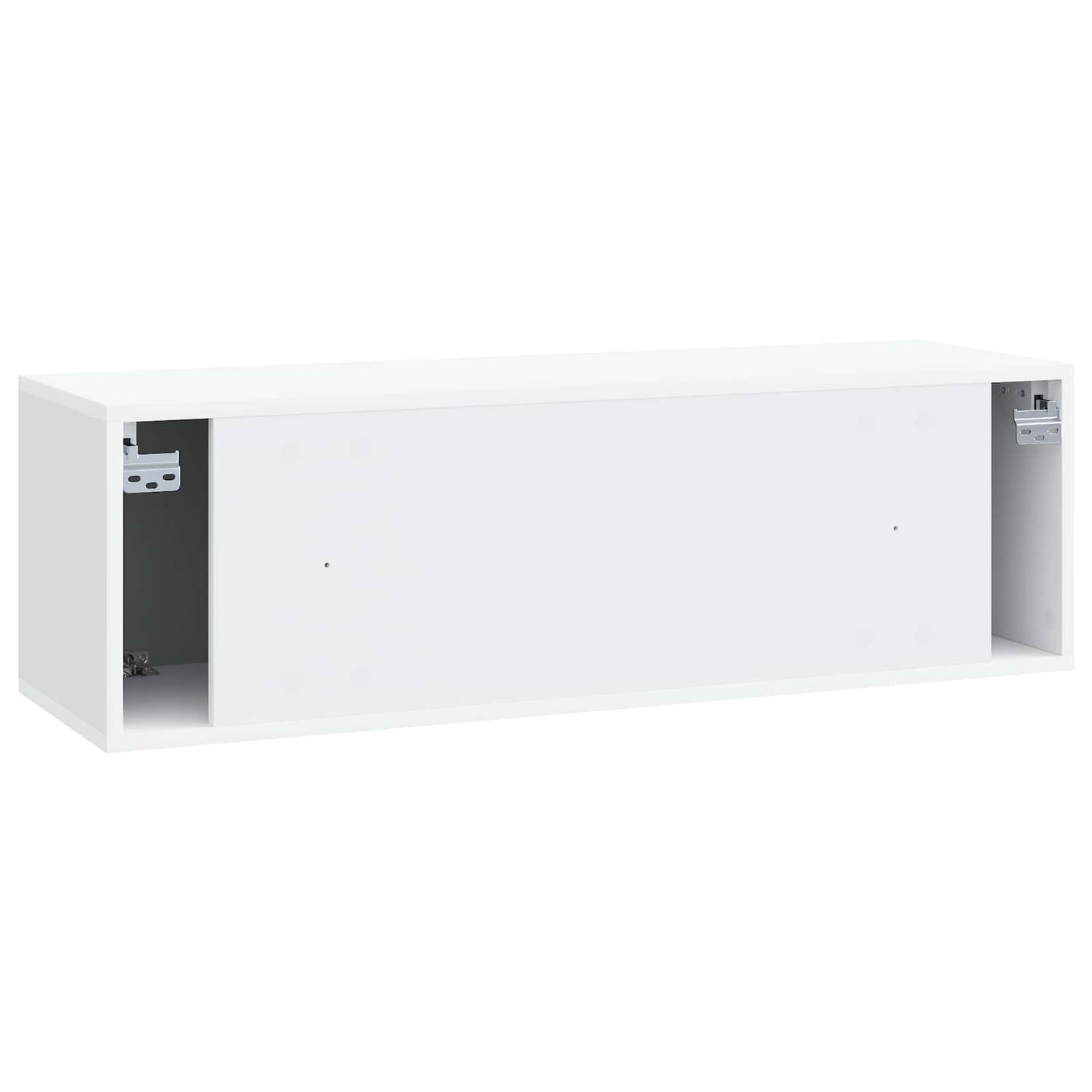 Væghængt TV-skab Hvid 98 x 31 x 30 cm Konstrueret træ