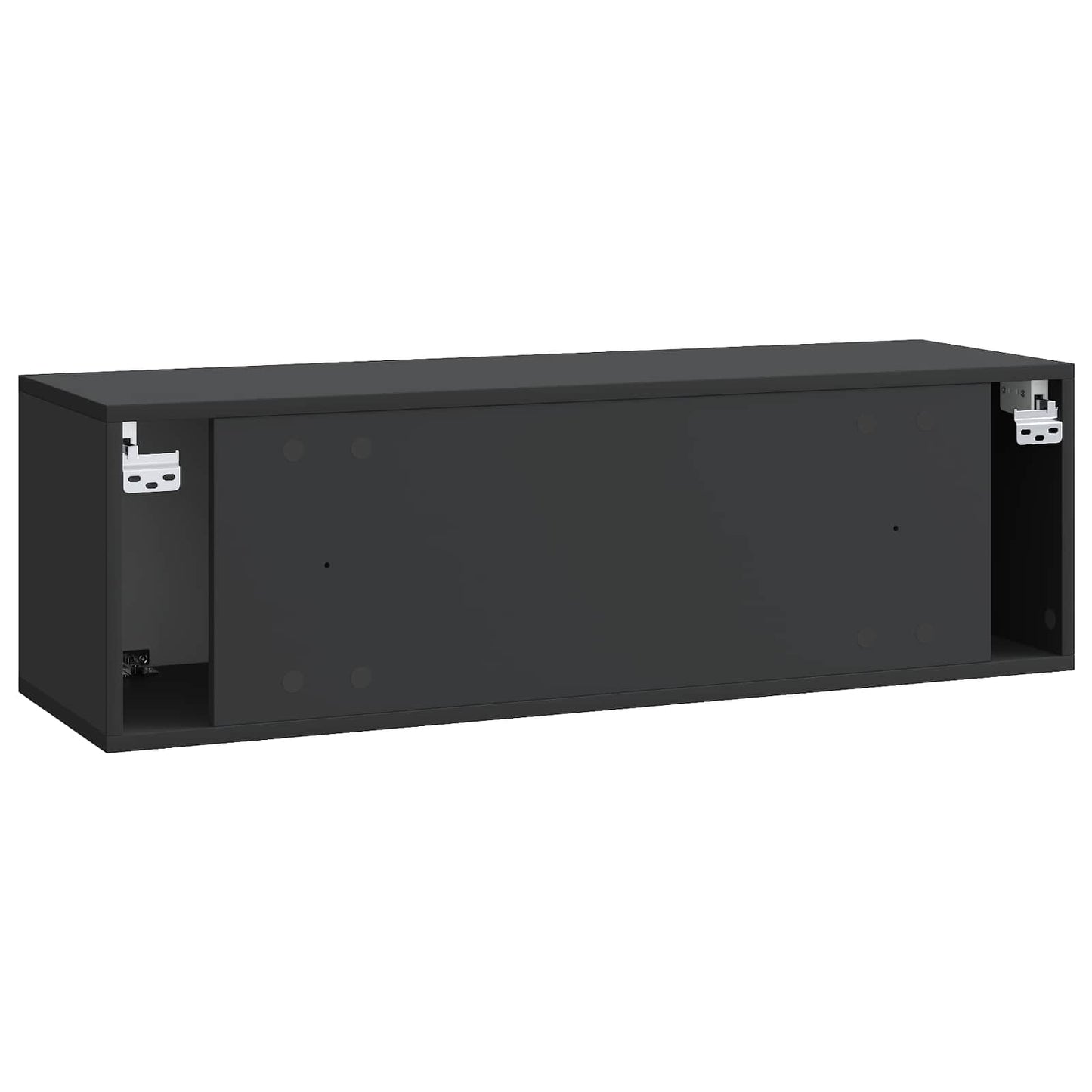 Væghængt TV-skab Sort 98 x 31 x 30 cm Konstrueret træ