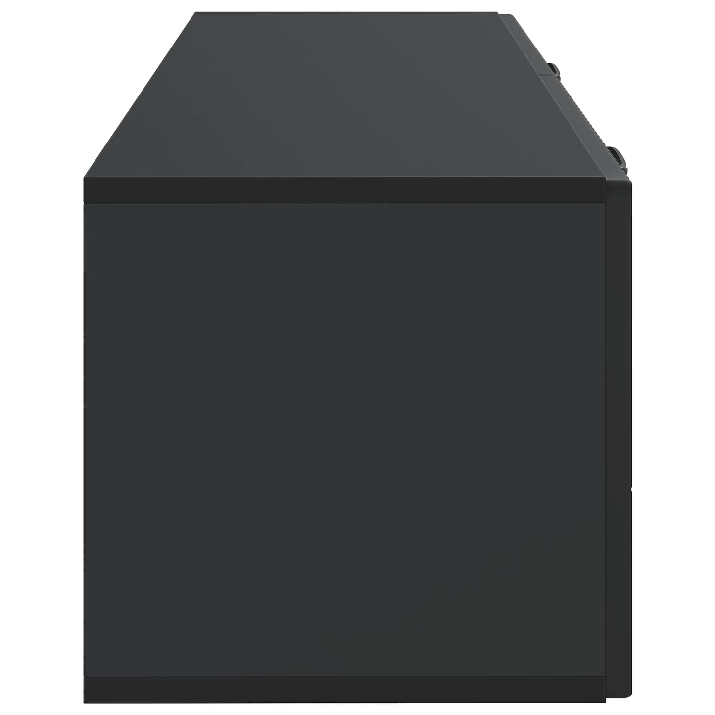 Væghængt TV-skab Sort 98 x 31 x 30 cm Konstrueret træ