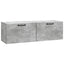 Væghængt TV-skab Betongrå 98 x 31 x 30 cm Konstrueret træ