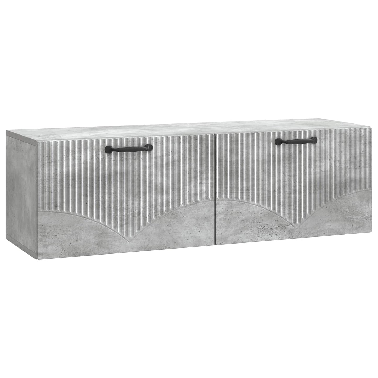 Væghængt TV-skab Betongrå 98 x 31 x 30 cm Konstrueret træ