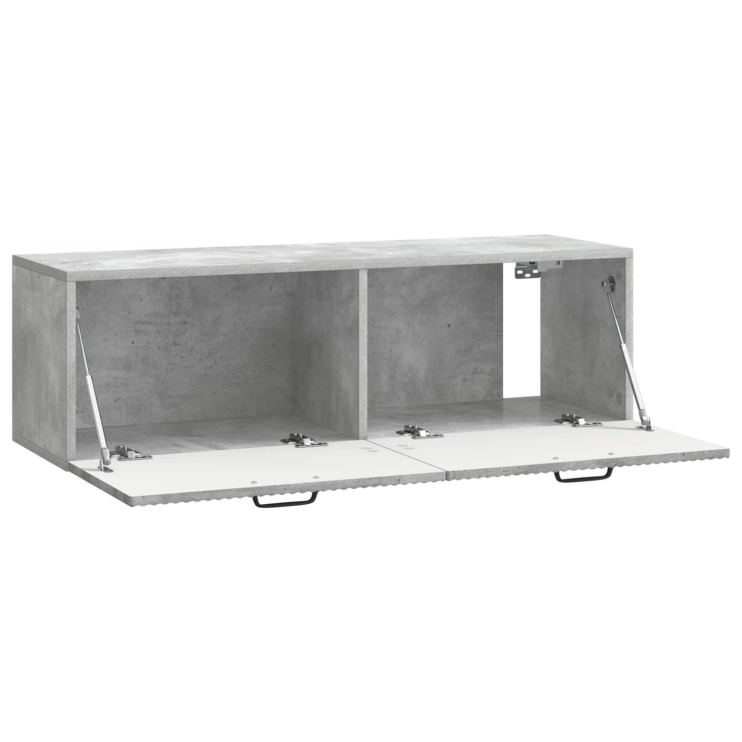 Væghængt TV-skab Betongrå 98 x 31 x 30 cm Konstrueret træ