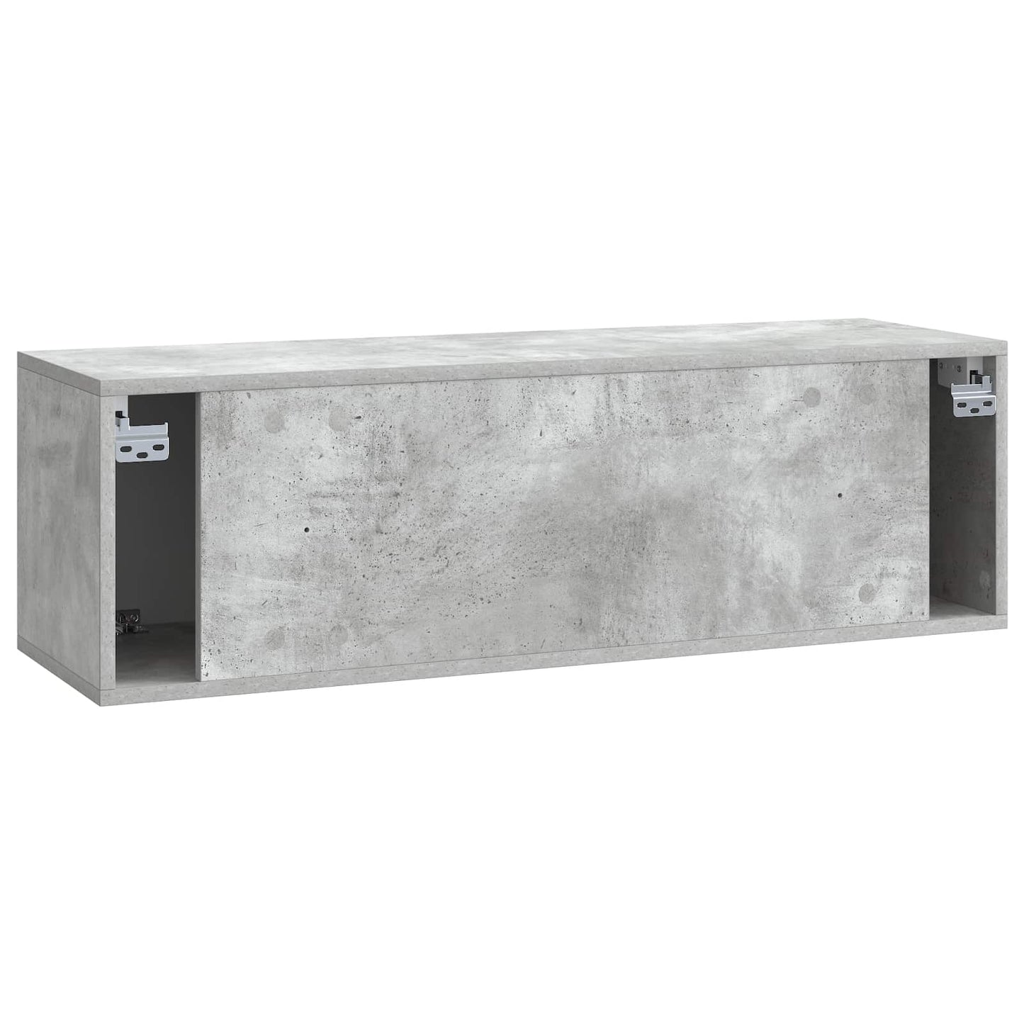 Væghængt TV-skab Betongrå 98 x 31 x 30 cm Konstrueret træ