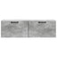 Væghængt TV-skab Betongrå 98 x 31 x 30 cm Konstrueret træ