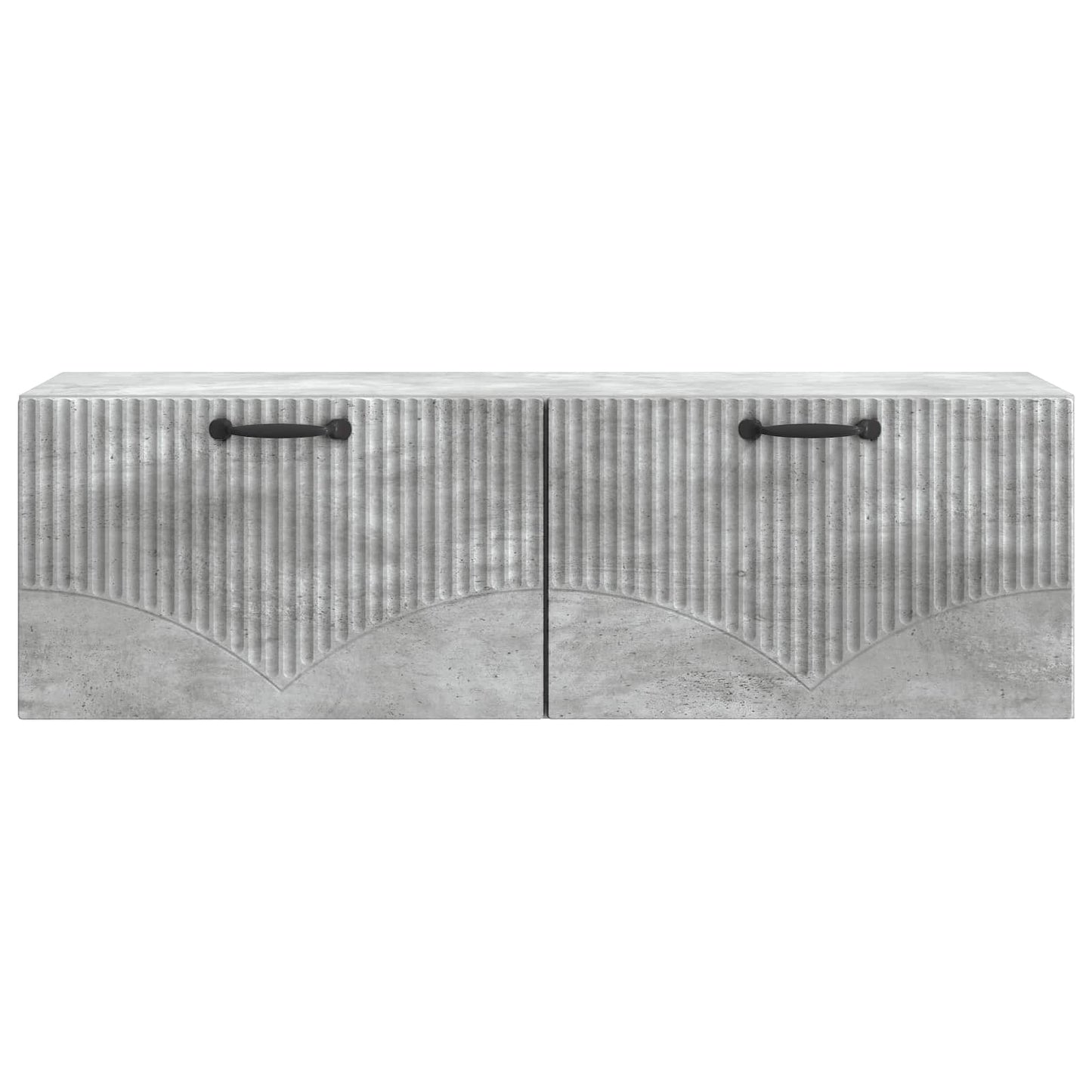 Væghængt TV-skab Betongrå 98 x 31 x 30 cm Konstrueret træ