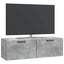 Væghængt TV-skab Betongrå 98 x 31 x 30 cm Konstrueret træ