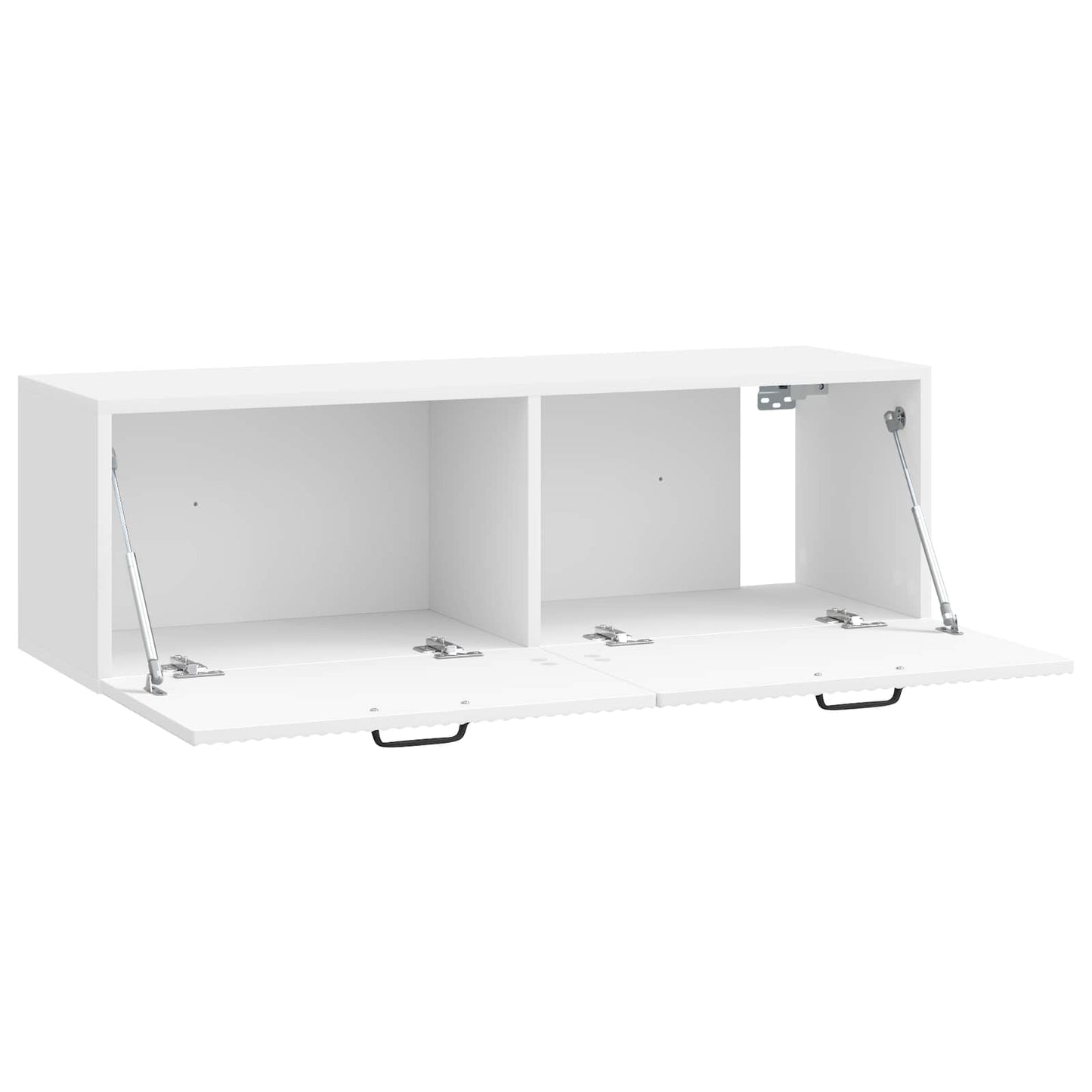 Væghængt TV-skab Hvid højglans 98 x 31 x 30 cm Konstrueret træ