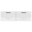 Væghængt TV-skab Hvid højglans 98 x 31 x 30 cm Konstrueret træ
