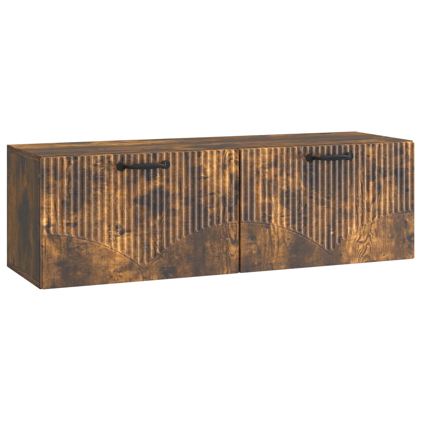 Væghængt TV-skab Røget eg 98 x 31 x 30 cm Konstrueret træ