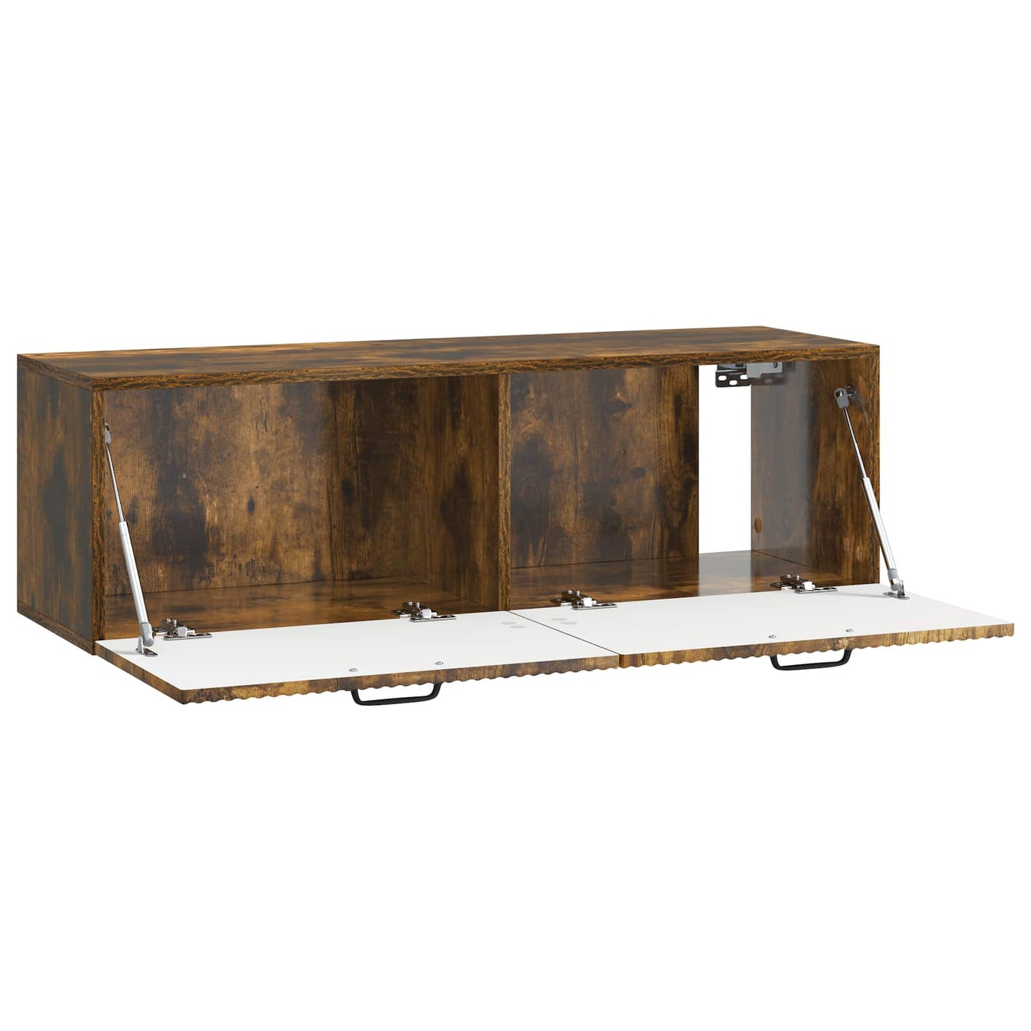 Væghængt TV-skab Røget eg 98 x 31 x 30 cm Konstrueret træ