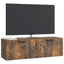 Væghængt TV-skab Røget eg 98 x 31 x 30 cm Konstrueret træ