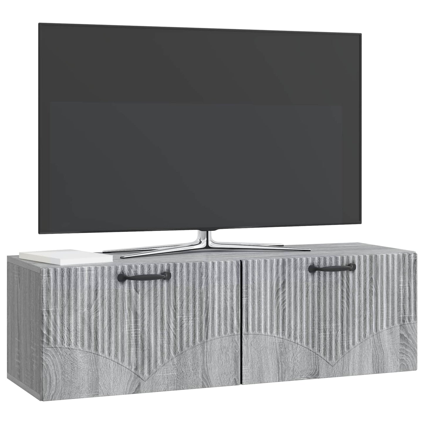 Væghængt TV-skab Grå sonoma-eg 98 x 31 x 30 cm Konstrueret træ