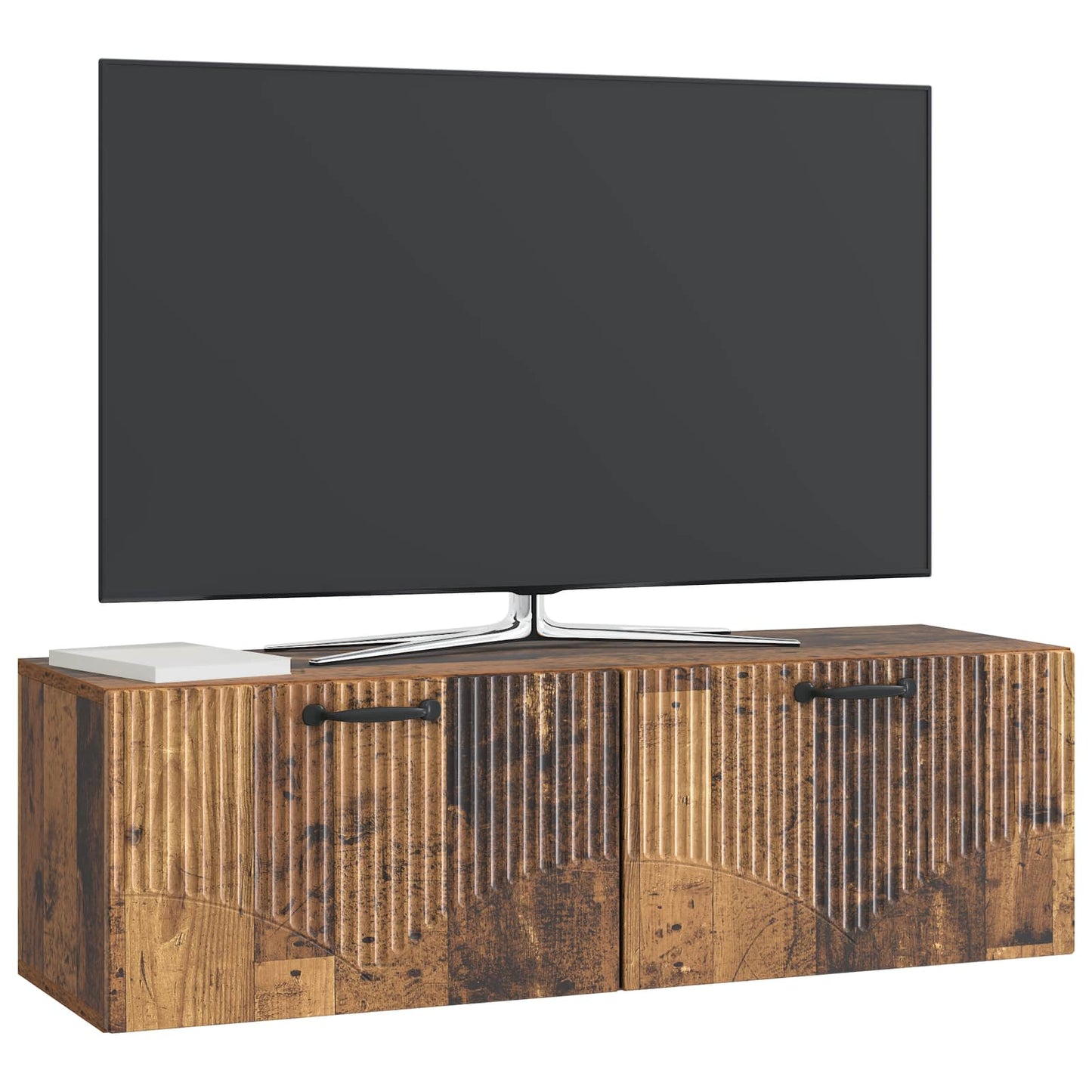 Væghængt TV-skab Gammelt træ 98 x 31 x 30 cm Konstrueret træ
