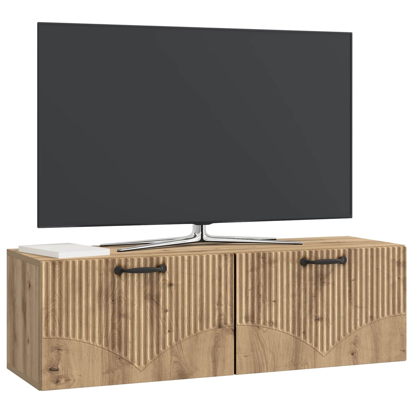 Væghængt TV-skab 98 x 31 x 30 cm Artisan-eg Konstrueret træ