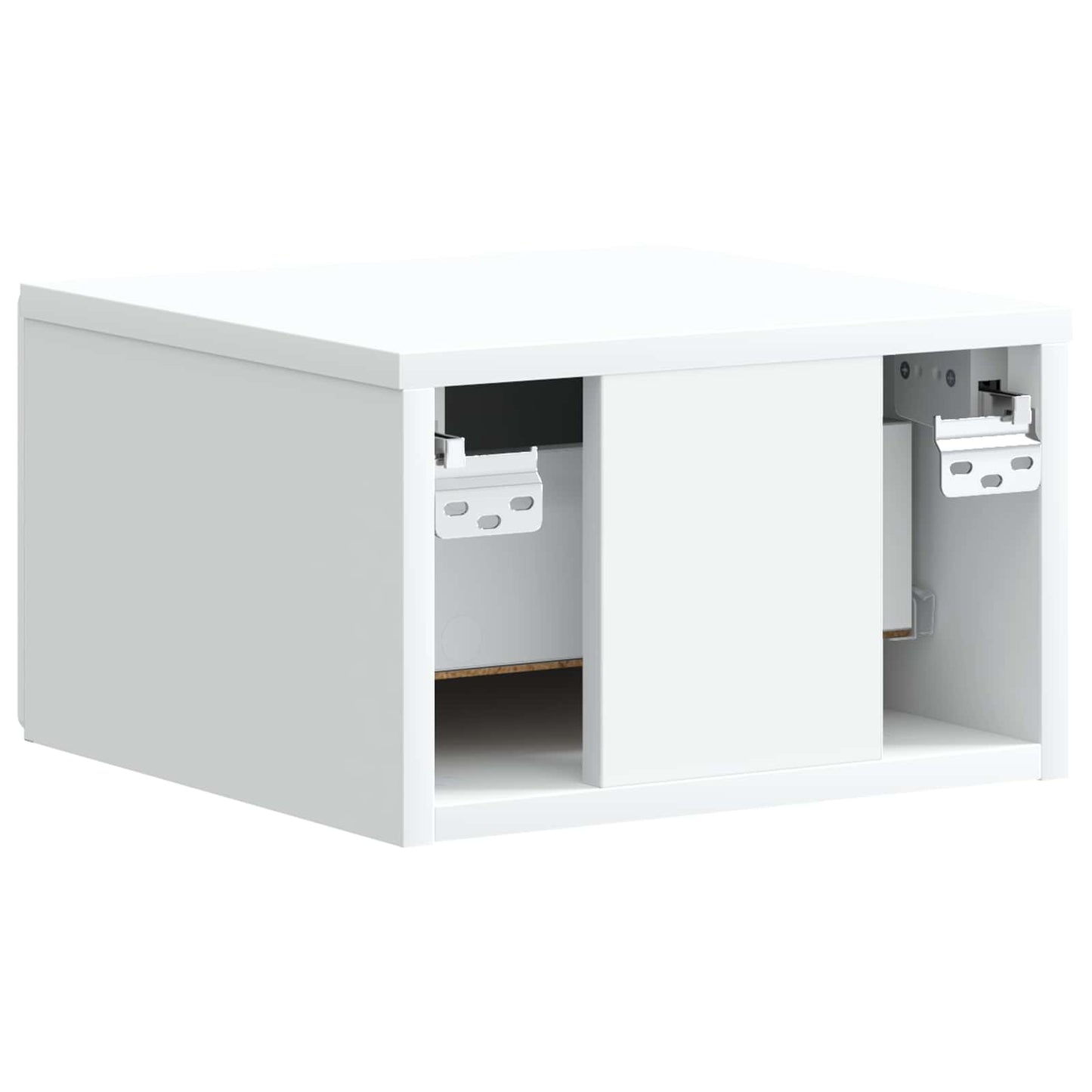 Væghængt Natbord 2 stk. Hvid 34,5 x 33 x 20 cm Konstrueret træ
