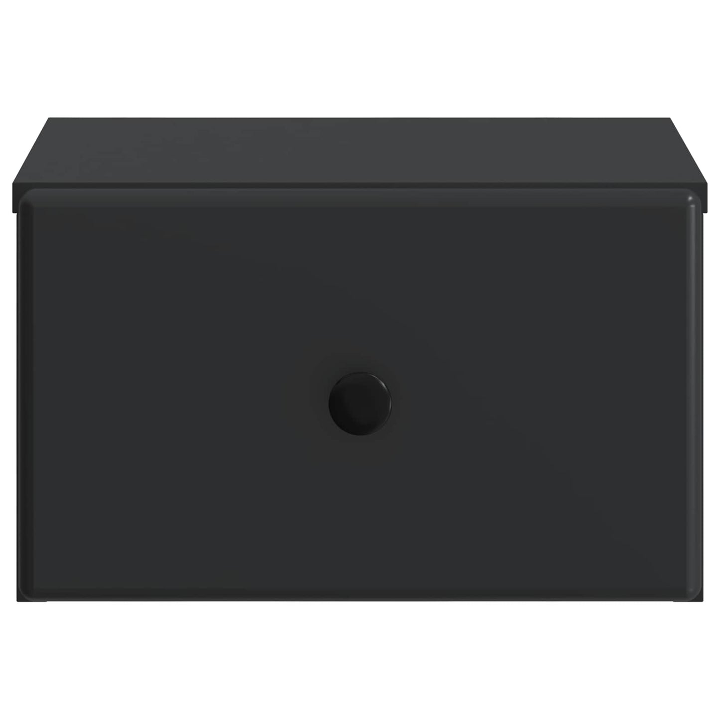 Væghængt Natbord 2 pcs Sort 34,5 x 33 x 20 cm Konstrueret træ
