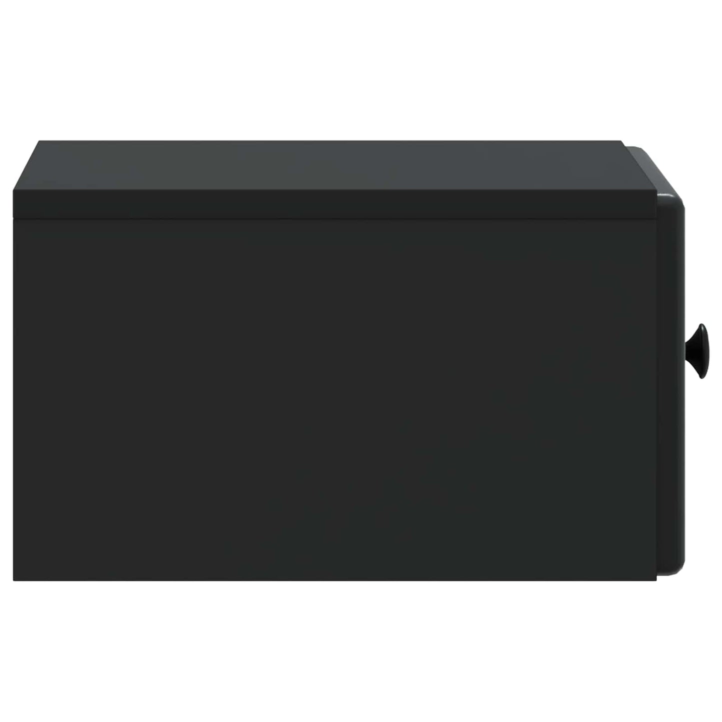 Væghængt Natbord 2 pcs Sort 34,5 x 33 x 20 cm Konstrueret træ