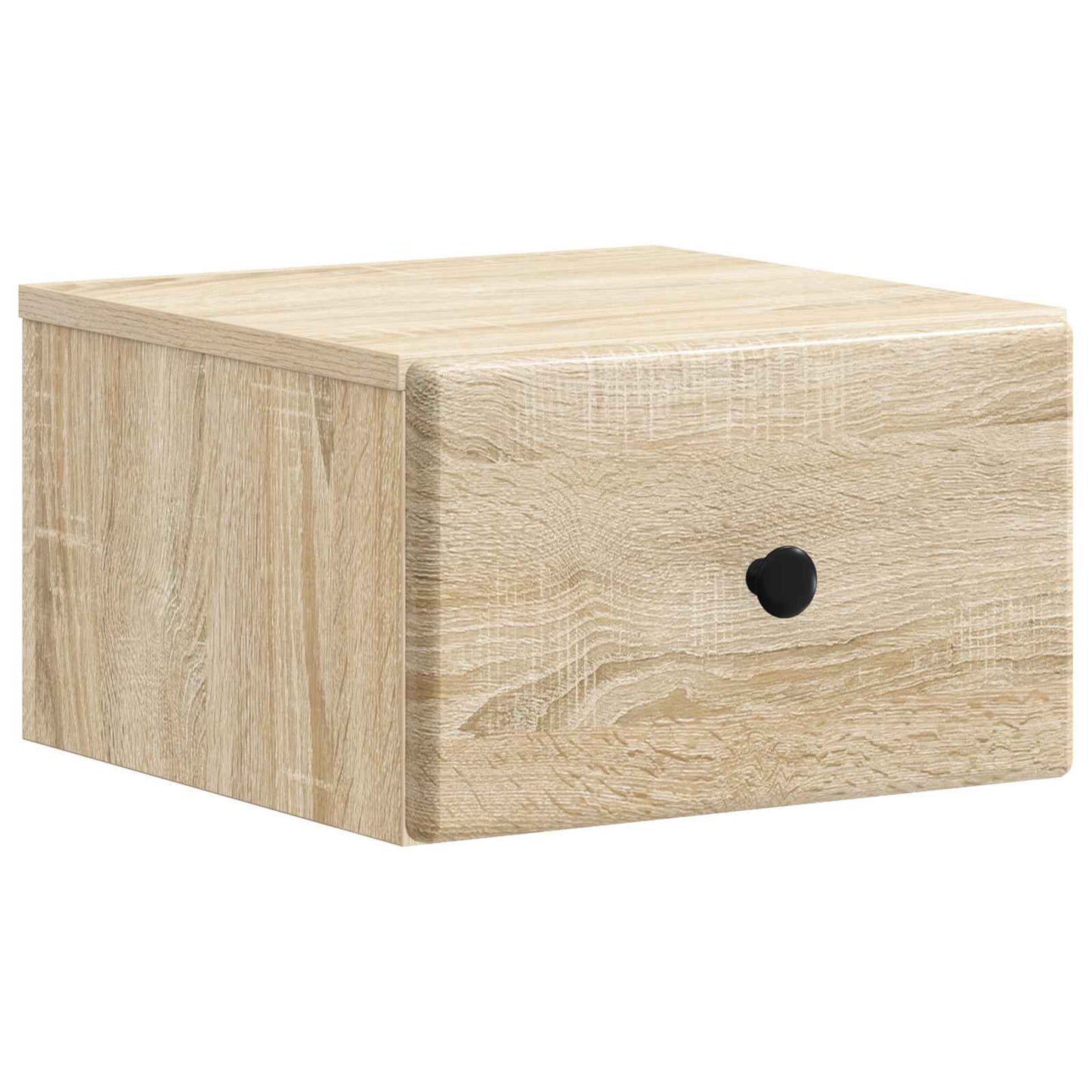 Væghængt Natbord med skuffe 2 pcs Sonoma-eg 34,5 x 33 x 20 cm