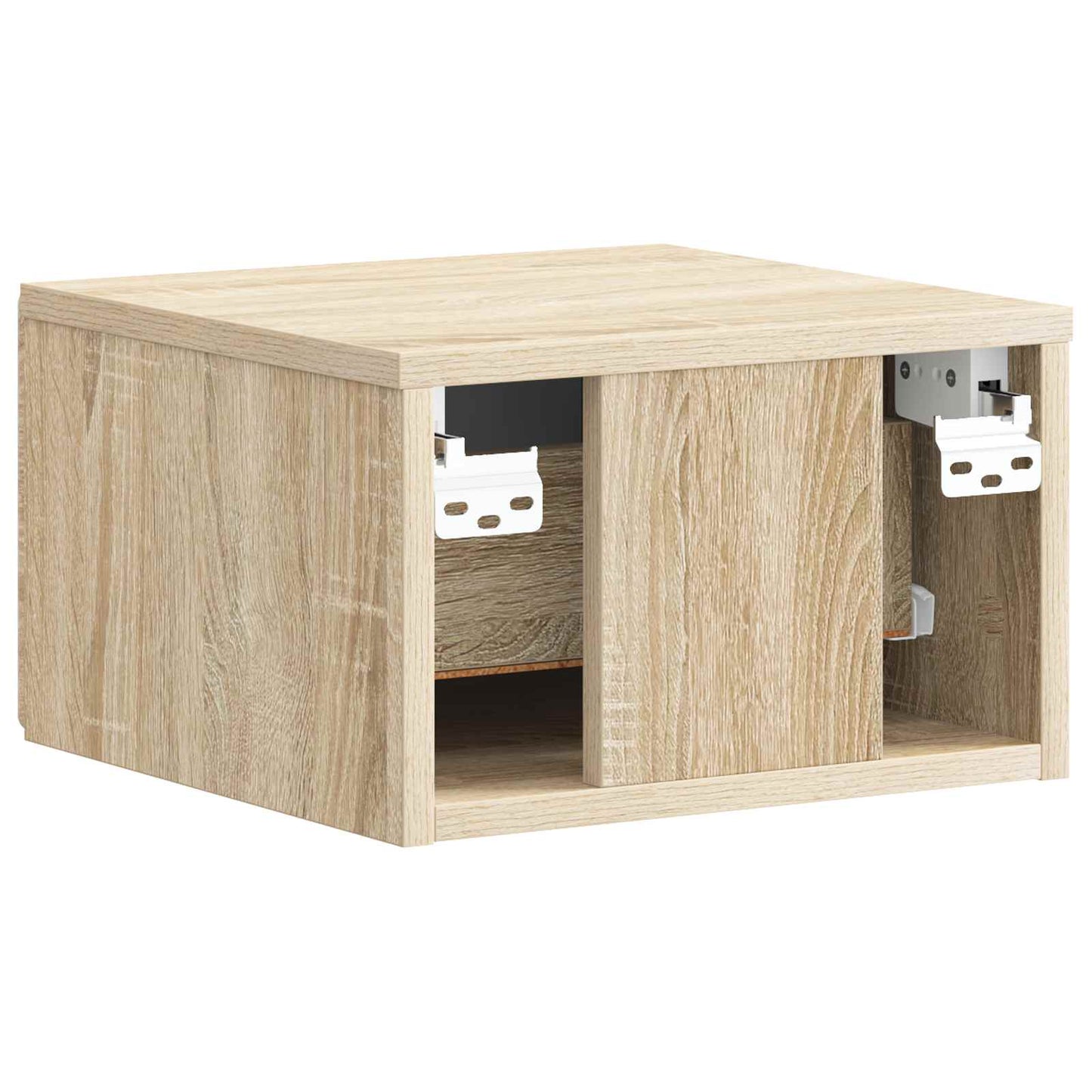 Væghængt Natbord med skuffe 2 pcs Sonoma-eg 34,5 x 33 x 20 cm