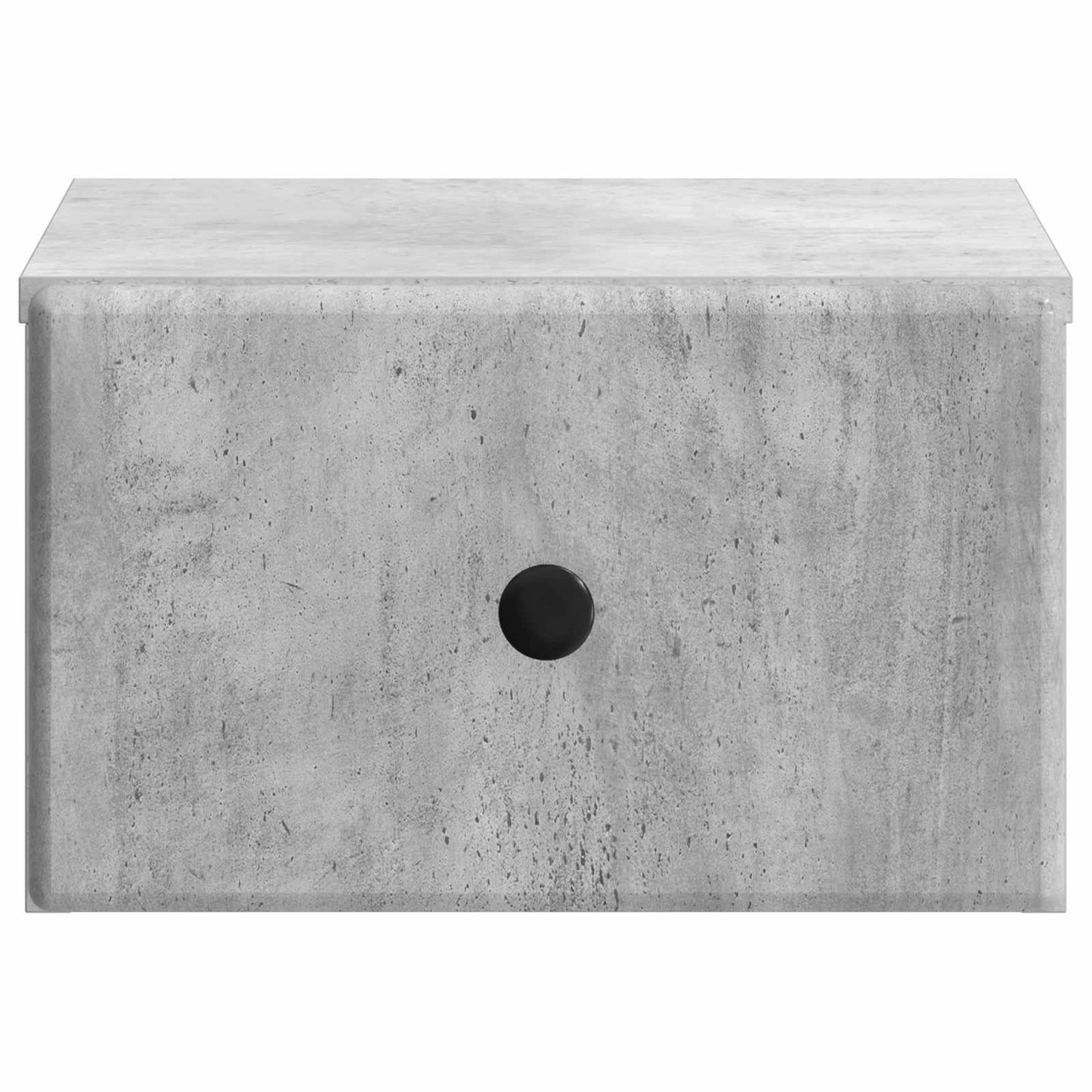 Væghængt Natbord Betongrå 34,5 x 33 x 20 cm Konstrueret træ