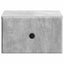Væghængt Natbord med skuffe 2 pcs Betongrå 34,5 x 33 x 20 cm