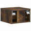 Væghængt Natbord med skuffe 2 pcs Røget eg 34,5 x 33 x 20 cm