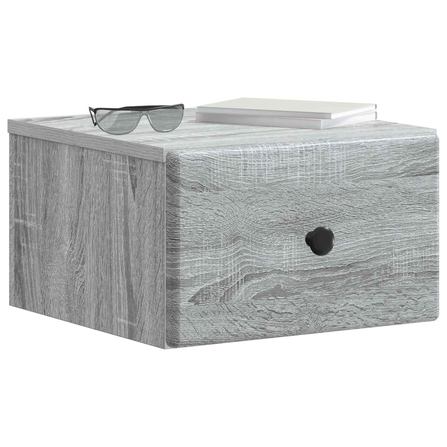 Væghængt Natbord 2 pcs Grå sonoma-eg 34,5 x 33 x 20 cm