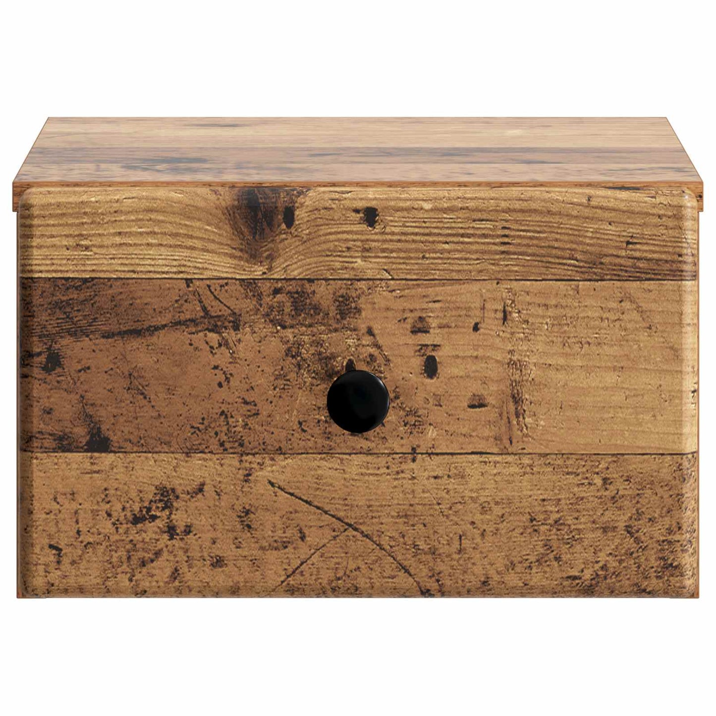 Væghængt Natbord Gammelt træ 34,5 x 33 x 20 cm Konstrueret træ