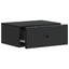 Væghængt Natbord 2 pcs Sort 49 x 34,5 x 20 cm Konstrueret træ