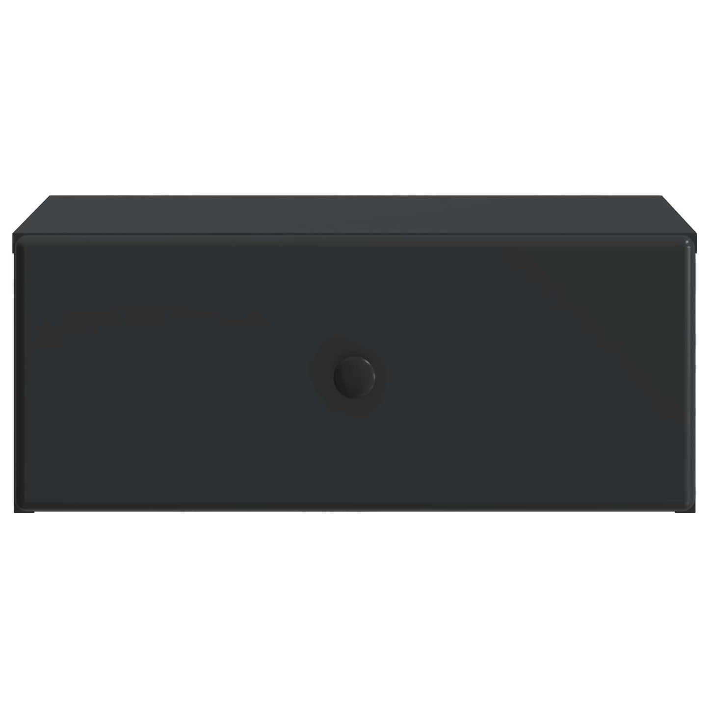 Væghængt Natbord 2 pcs Sort 49 x 34,5 x 20 cm Konstrueret træ