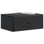 Væghængt Natbord 2 pcs Sort 49 x 34,5 x 20 cm Konstrueret træ