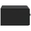 Væghængt Natbord 2 pcs Sort 49 x 34,5 x 20 cm Konstrueret træ