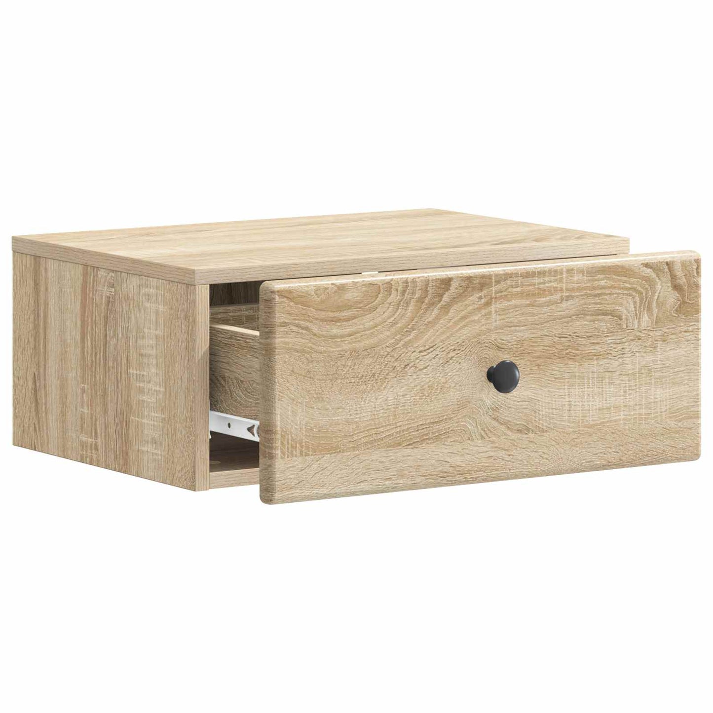Væghængt Natbord Sonoma-eg 49 x 34,5 x 20 cm Konstrueret træ