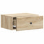 Væghængt Natbord med skuffe 2 pcs Sonoma-eg 49 x 34,5 x 20 cm