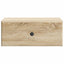 Væghængt Natbord med skuffe 2 pcs Sonoma-eg 49 x 34,5 x 20 cm