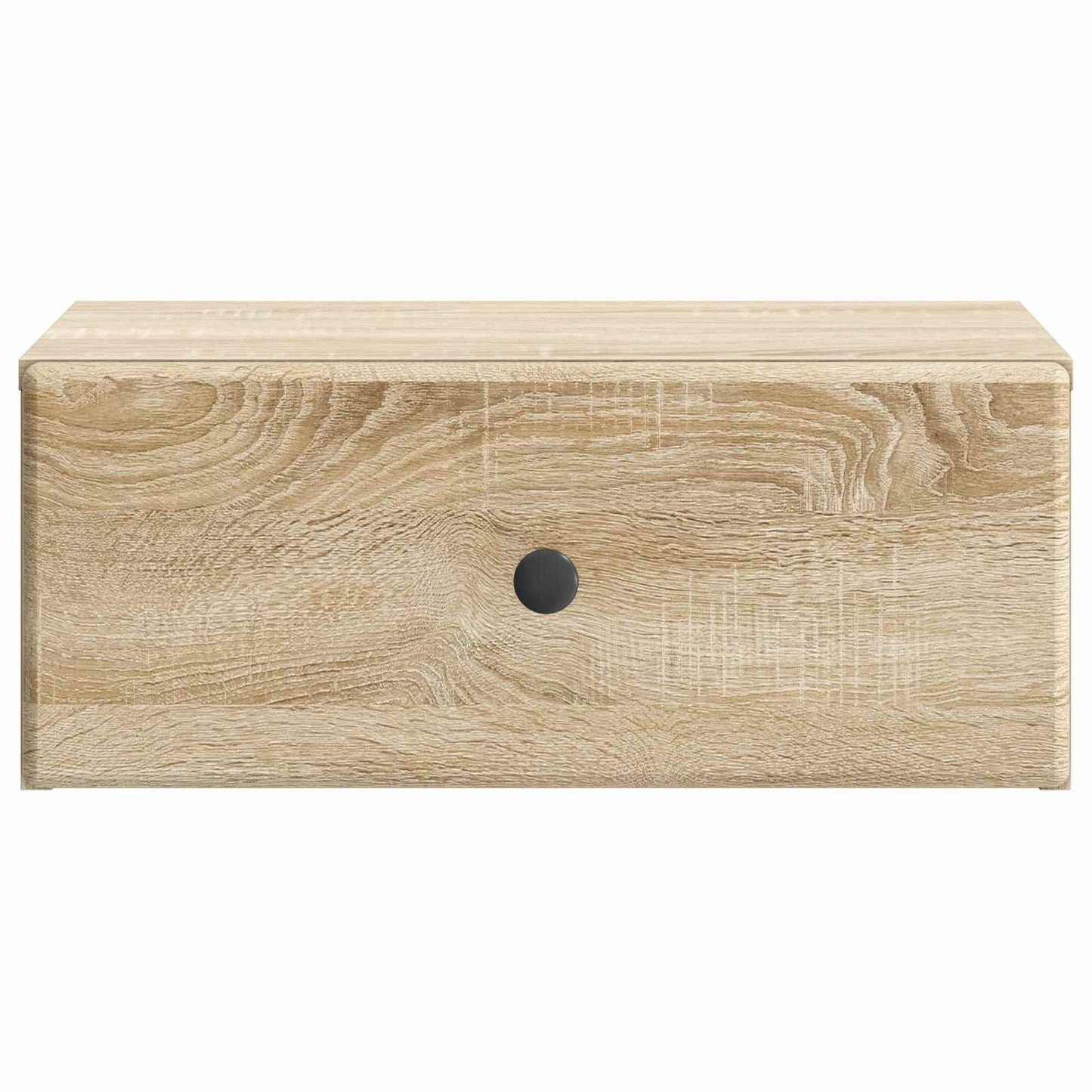 Væghængt Natbord med skuffe 2 pcs Sonoma-eg 49 x 34,5 x 20 cm