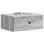 Væghængt Natbord 2 pcs Grå sonoma-eg 49 x 34,5 x 20 cm