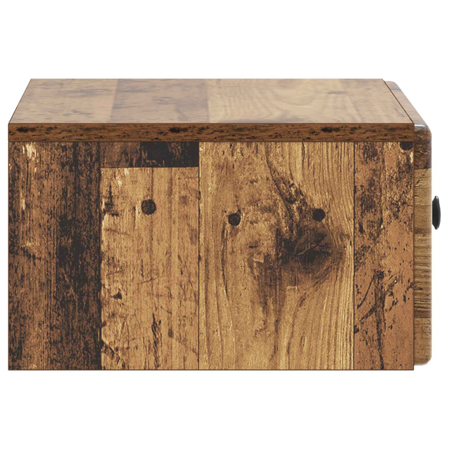 Væghængt Natbord Gammelt træ 49 x 34,5 x 20 cm Konstrueret træ
