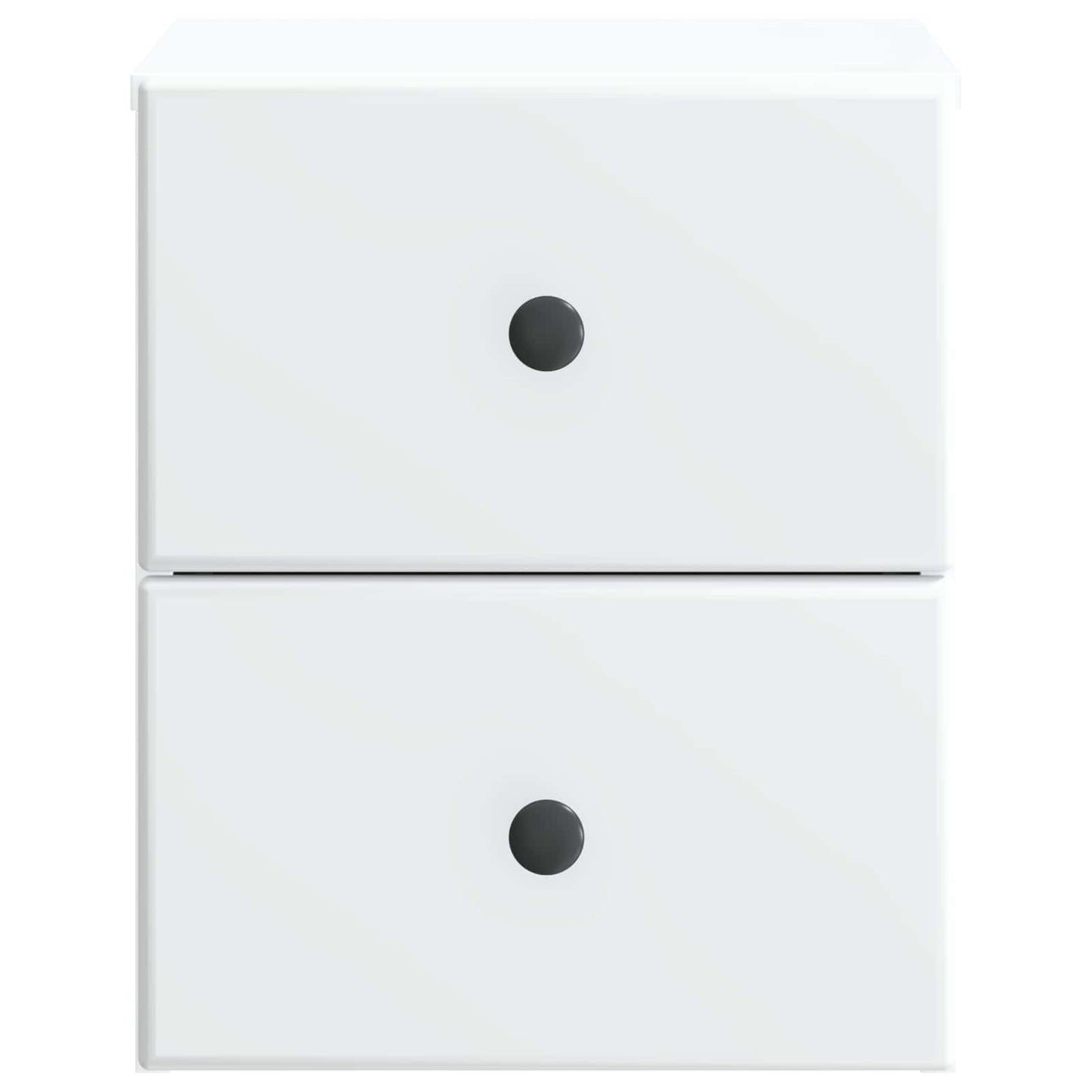 Væghængt Natbord 2 stk. Hvid 34,5 x 33 x 40 cm Konstrueret træ