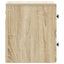 Væghængt Natbord Sonoma-eg 34,5 x 33 x 40 cm Konstrueret træ