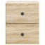 Væghængt Natbord med skuffe 2 pcs Sonoma-eg 34,5 x 33 x 40 cm