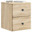 Væghængt Natbord med skuffe 2 pcs Sonoma-eg 34,5 x 33 x 40 cm